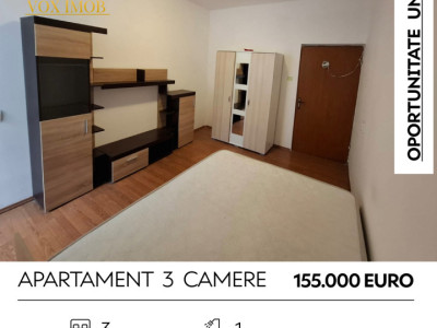 OPORTUNITATE DE INVESTITIE !!!  Apartament 3 camere - Zona Piata Sfatului