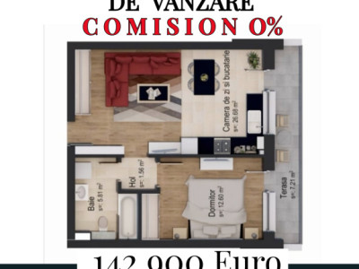 Comision O %  Apartament 2  camere finalizat 2024