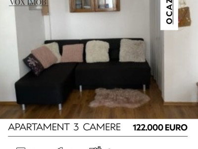 122.000 Euro - Apartament 3 Camere - Zona Racadau   